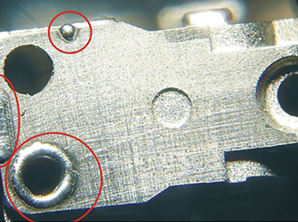 <a href='http://www.dongda88.com/product/3.htm' class='text_a'>模具激光焊機(jī)</a>修復(fù)模具效果